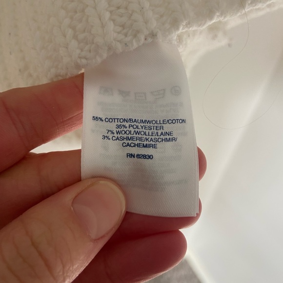 Lands’ End White Knit Top - Picture 3 of 4